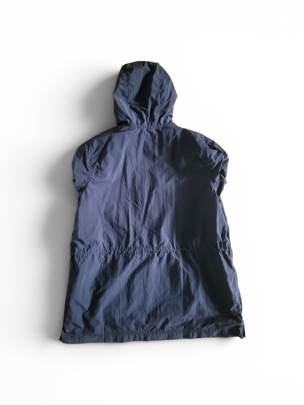 LL Bean Men's Navy Hooded Windbreaker Jacket